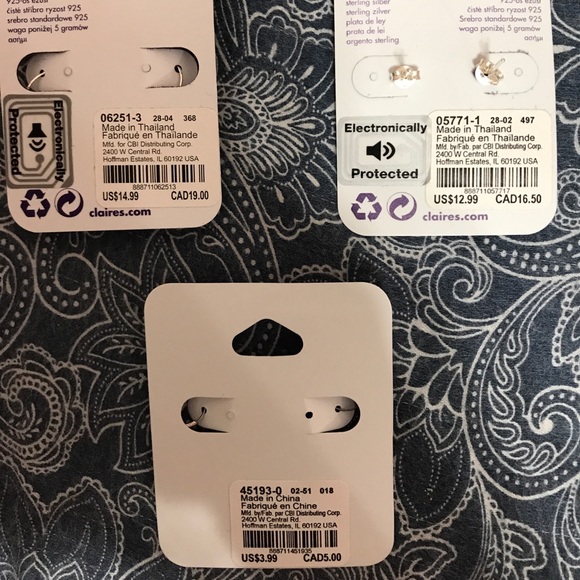 Three pairs of earrings - from Claire’s - Picture 5 of 5